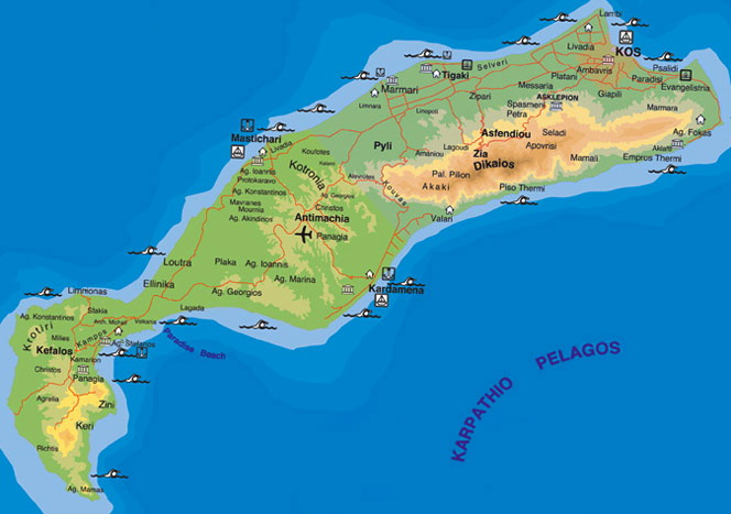 kos map